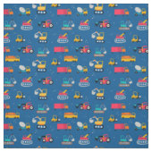 Cute Construction Movers Pattern Stof (Swatch)