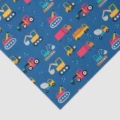 Cute Construction Movers Pattern Tissuepapier (Detail)