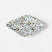 Cute Construction Theme Party Papieren Bordje (Gebogen)