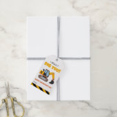 Cute Construction Truck - Kids Classroom Valentine Cadeaulabel (Met Touw)