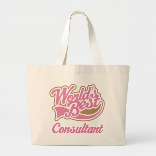 Cute Consultant Grote Tote Bag (Voorkant)