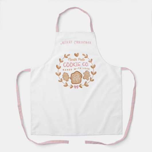 Cute Cookie Baking Kerstgeschort Schort (Voorkant)