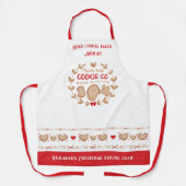 Cute Cookie Baking Kerstgeschort Schort (Voorkant)