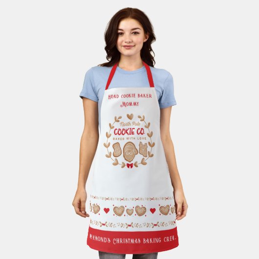 Cute Cookie Baking Kerstgeschort Schort (Gedragen)