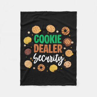 Cute Cookie Dealer Security Cookie Seller Baker Fleece Deken