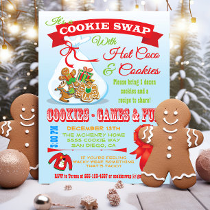 Cute Cookie Exchange Swap-uitnodiging Kaart