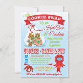Cute Cookie Exchange Swap-uitnodiging Kaart (Voorkant)