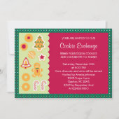 Cute Cookie Exchange-uitnodiging Kaart (Voorkant)