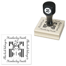 Cute Cookie Gingerbrood Man Cartoon Kinder Bookpla Rubberstempel