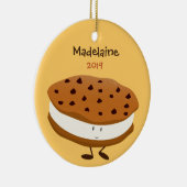 Cute Cookie Sandwich met naam en jaar | ORNAMENT (Rechts)