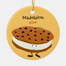 Cute Cookie Sandwich met naam en jaar | ORNAMENT