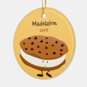 Cute Cookie Sandwich met naam en jaar | ORNAMENT (Links)