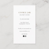 Cute Cookie shop Loyalty  business card Visitekaartje (Achterkant)