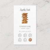 Cute Cookie shop Loyalty  business card Visitekaartje (Voorkant)