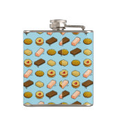 Cute Cookies Add Your Own Text Pixel Art Pattern Heupfles (Achterkant)