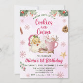 Cute Cookies en Cocoa Holiday Party Kaart (Voorkant)