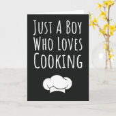 Cute Cooking Cards For Boys For Kids Children Chef Kaart (Gele Bloem)