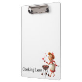 Cute Cooking Love Red Hearts Clipboard  Klembord (Links)
