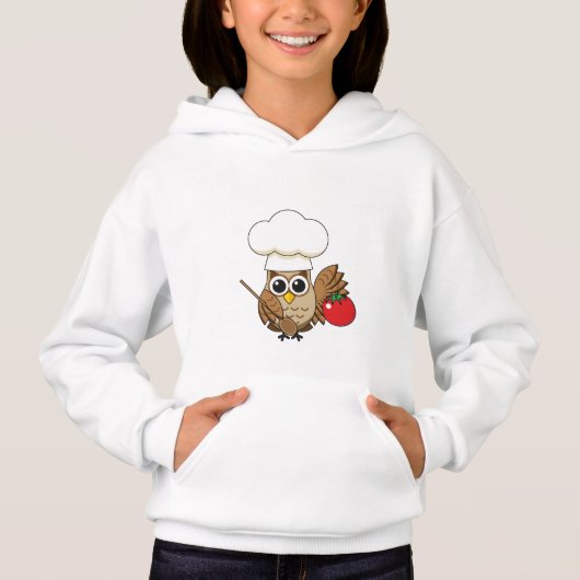 Cute Cooking Owl Cartoon (Voorkant)