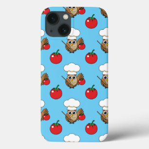 Cute Cooking Owl Cartoon Case-Mate iPhone Case