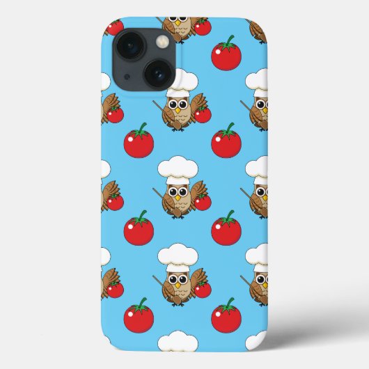 Cute Cooking Owl Cartoon Case-Mate iPhone Case (Achterkant)