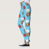 Cute Cooking Owl Cartoon Leggings (Links)