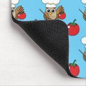 Cute Cooking Owl Cartoon Muismat (Hoek)