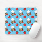 Cute Cooking Owl Cartoon Muismat (Met muis)
