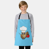 Cute Cooking Owl Cartoon Schort (Gedragen)