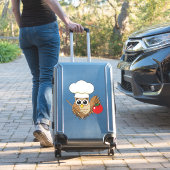 Cute Cooking Owl Cartoon Sticker (Koffer Insitu)