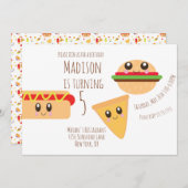 Cute Cookout Birthday Party Invitation Aankondiging (Voorkant / Achterkant)