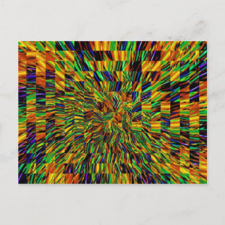 Cute Cool Abstract Pattern "Rainbow Swirl" Briefkaart