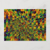 Cute Cool Abstract Pattern "Rainbow Swirl" Briefkaart (Voorkant)