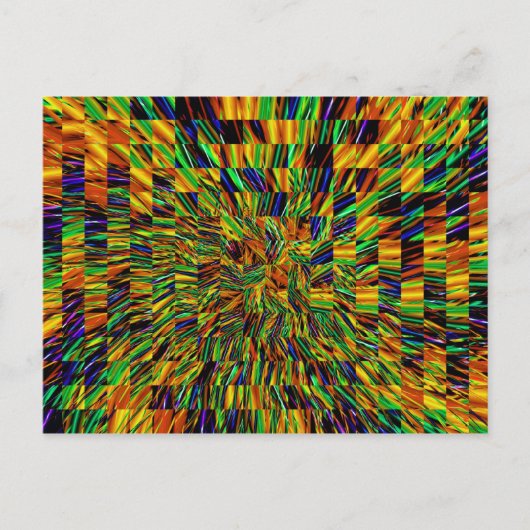 Cute Cool Abstract Pattern "Rainbow Swirl" Briefkaart (Voorkant)