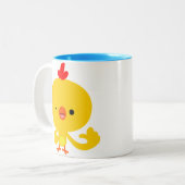 Cute Cool Cartoon Chicken Mok (Voorkant links)