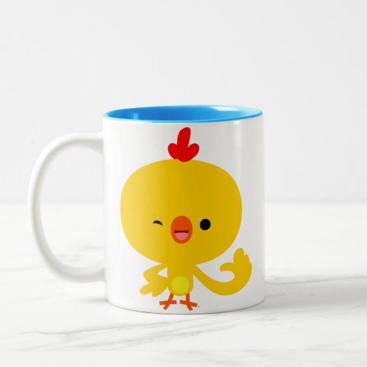 Cute Cool Cartoon Chicken Mok (Links)