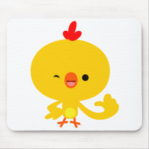 Cute Cool Cartoon Chicken Mousepad Muismat