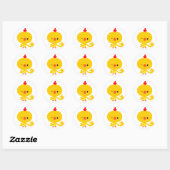 Cute Cool Cartoon Chicken Sticker (Vel)