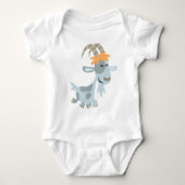 Cute Cool Cartoon Goat Baby Apparel Romper (Voorkant)