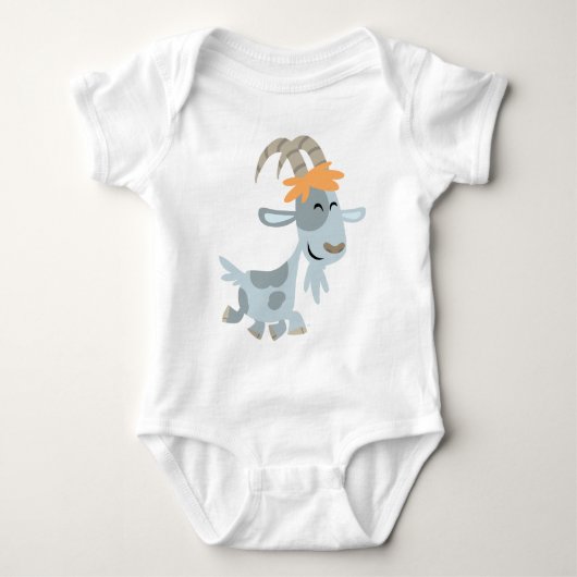Cute Cool Cartoon Goat Baby Apparel Romper (Voorkant)