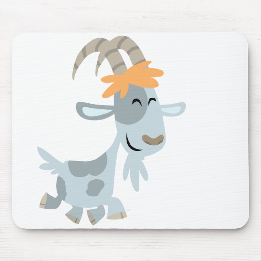 Cute Cool Cartoon Goat Mousepad Muismat (Voorkant)