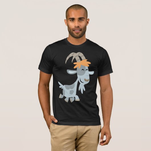 Cute Cool Cartoon Goat T-Shirt (Voorkant volledig)