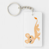 Cute Cool Cartoon Lioness AcrylSleutelhanger Sleutelhanger (Voorkant)