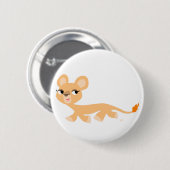 Cute Cool Cartoon Lioness Button Badge (Voorkant /achterkant)