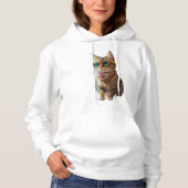 Cute Cool Cat Hoodie (Voorkant)