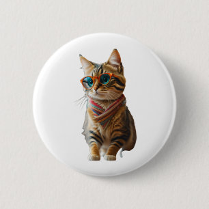 Cute Cool Cat Ronde Button 5,7 Cm