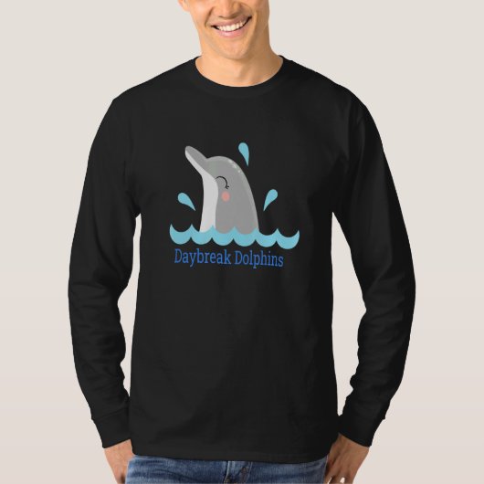 Cute Cool Dolphins Daybreak Elementaire School UT T-shirt (Voorkant)