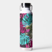 Cute Cool Tropical | Aangepaste foto- en scripttek Waterfles (Voorkant)
