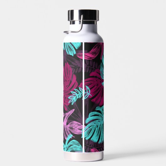 Cute Cool Tropical | Aangepaste foto- en scripttek Waterfles (Rechts)