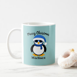 Cute coole pinguin kerstwinter Personaliseren Cof Koffiemok